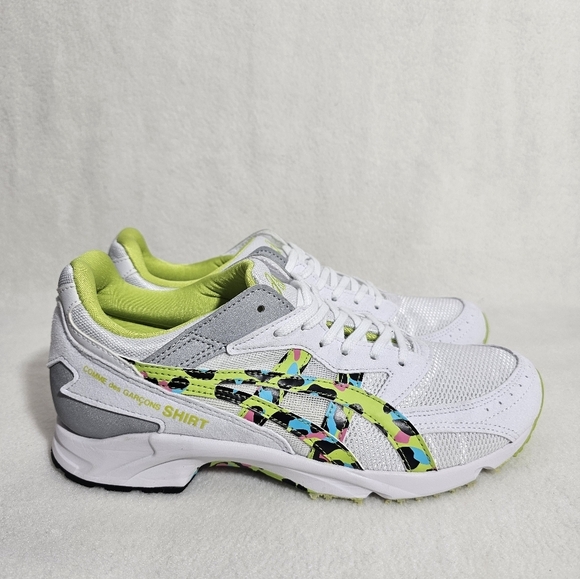 NIB Asics Comme des Garcons Shirt Multicolor Conrast Print Sneakers - Picture 2 of 7